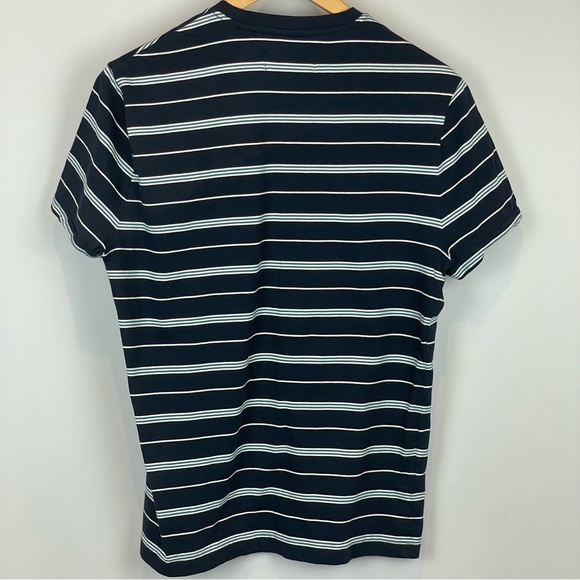 Original Penguin Striped T-Shirt - Medium - Blue with White and Teal stripes - Picture 2 of 4